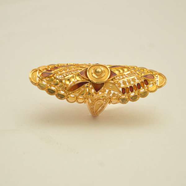 Padmavati Gold Ring (Long)