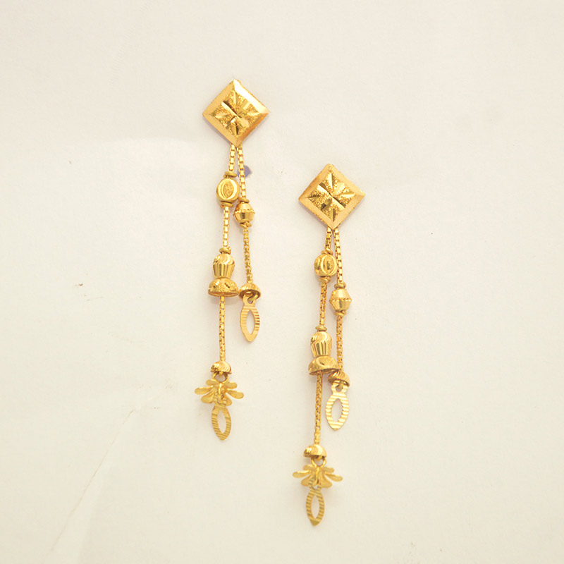 Exquisite Sui Dhaga Earrings with 22KT Gold – RANKA JEWELLERS