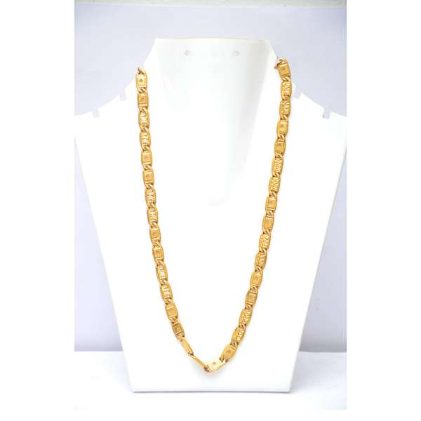 Nawabi Hollw Star Gold Chain (916) Uphaar