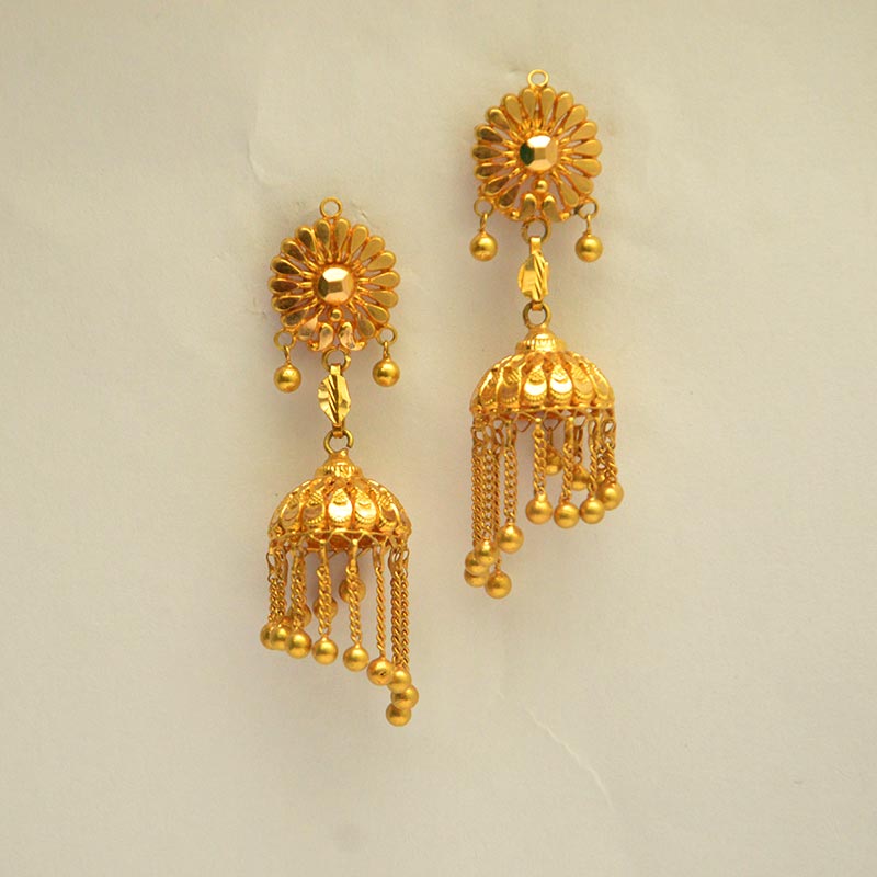 Brass Party Wear Fancy Jhumkas Earrings at Rs 500/pair in Mumbai | ID:  2851651723588