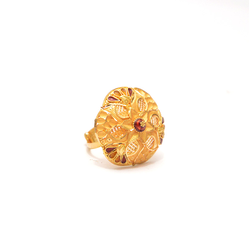 Gold and Red Diamond Jodha Ring – Welcome to Rani Alankar-tuongthan.vn