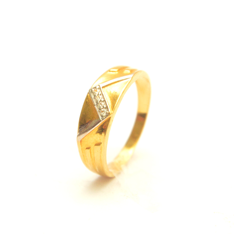 Men's Gold Plated Daimond Ring – Shoppingcart