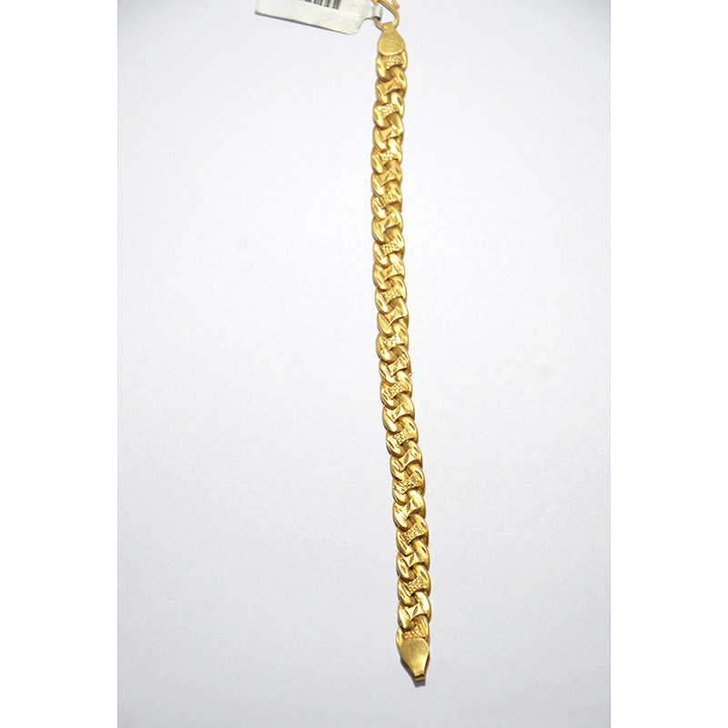 Buy 22kt Yellow Gold Handmade Solid Gold Bar Royal Nawabi Chain or Bracelet  Fabulous Diamond Cut Design Men's Jewelry Online in India - Etsy