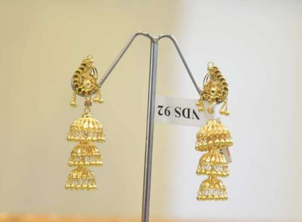 New Gold Earrings Designs Small Drop Earring – Welcome to Rani Alankar