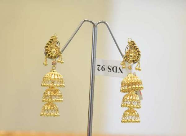 916 Gold Peacock Earrings | Shopee Malaysia