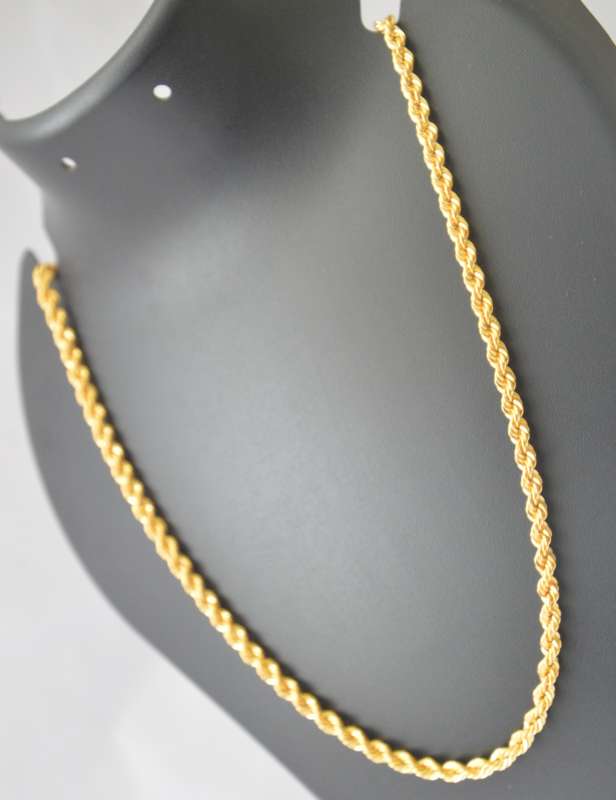 Rope model store gold chain