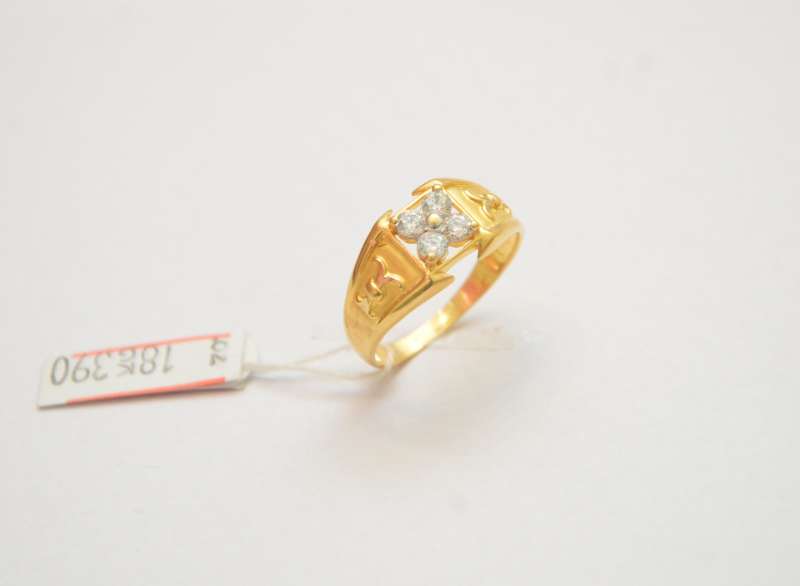 5 Fancy Cut Diamond Brushed Ring For Men