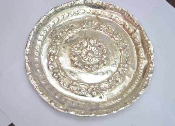 Silver Banarasi vvs Plate ( Emerald 92.5 )