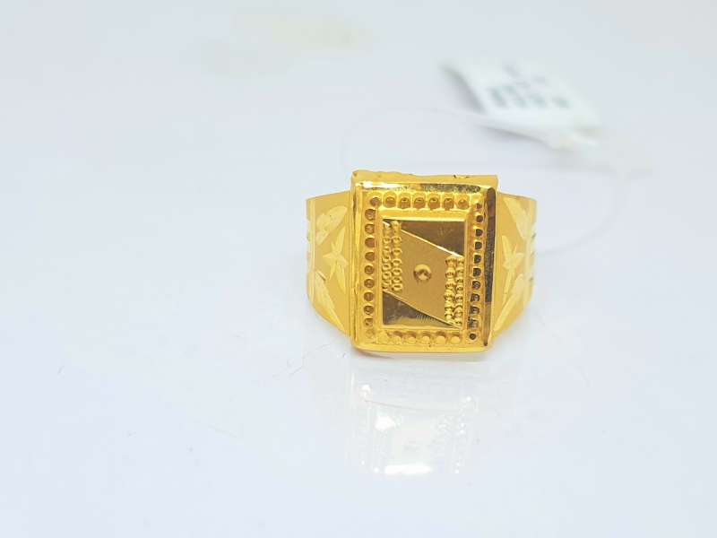 Ganesha Ganesh God Mens Ring 22k Yellow gold Ring Diamond cut Rhodium color  46 | eBay