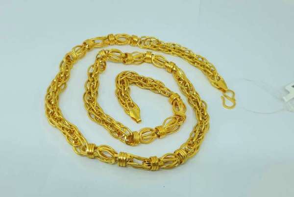 The Handmade Gold Fancy Chain For Men's