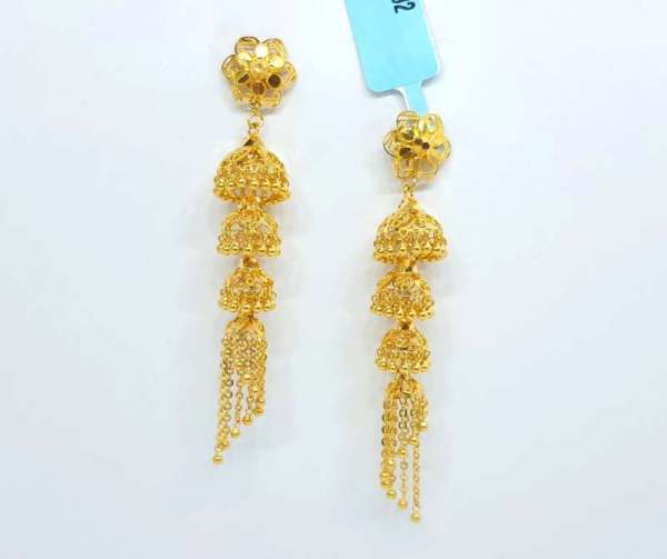 The Gold Plated Letast Jhumka Earring