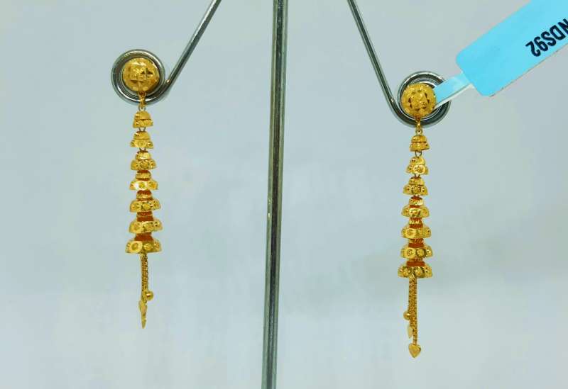 Buy New Model Bridal Wear Gold Design Forming Gold Danglers Earring  Collections