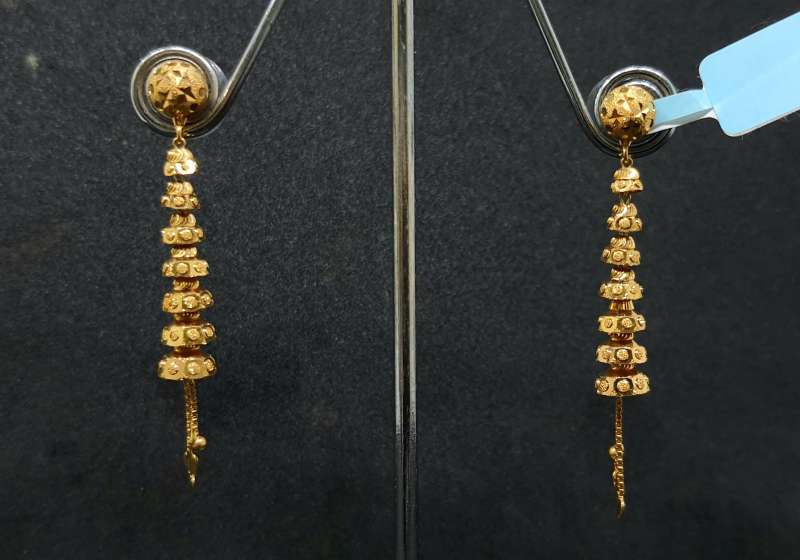 Fancy Gold Bali Earrings Designed l 18k Gold Earrings Designed l Jewellers  Expert Gold Item - YouTube