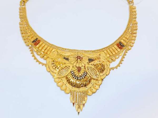 Nice Designer Special Days Yellow Gold 22kt Necklace