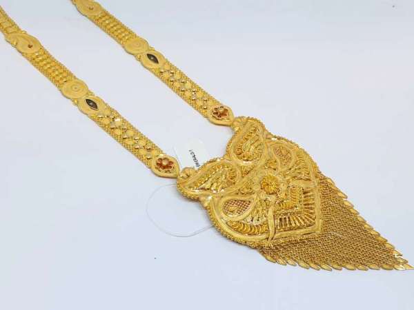 Fancy Queens Of India Wedding Yellow Gold 18kt Necklace