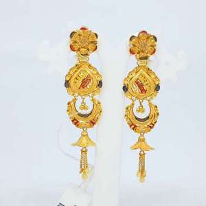 Latest Designs Gold Chandbali Earring