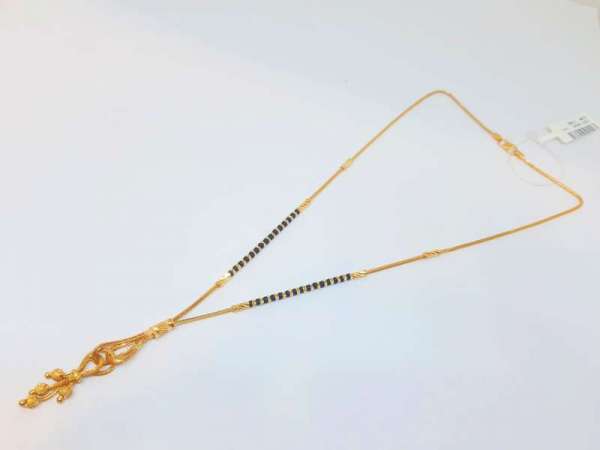 Latest Gold Chain & Shorts Mangalsutra 22kt Jewellery
