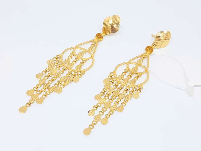 Gold earrings for daily wear, light weight gold earrings - YouTube-megaelearning.vn