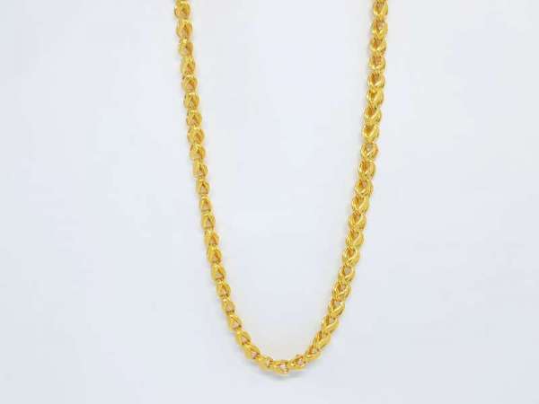Nice Solitaire Daily Wear Yellow Gold 22kt Chains