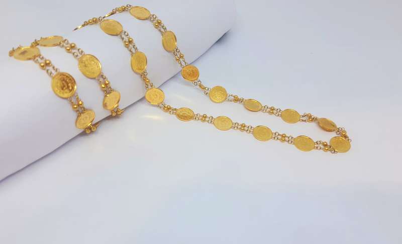 The Fancy Gold Laxmi Chain 18kt Hallmark Chain – Welcome to Rani Alankar