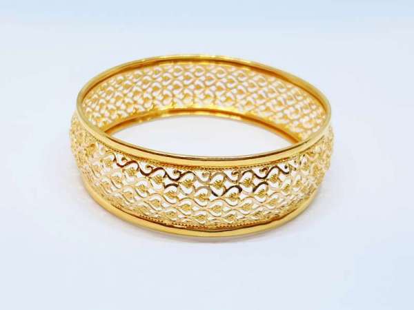 Fancy Traditional Wedding Yellow Gold 22kt Bangles