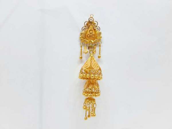 Fancy Traditional Daily Wear Yellow Gold 18kt Earrings