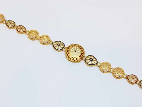 Fancy Classic Daily Wear Yellow Gold 22kt Bracelets