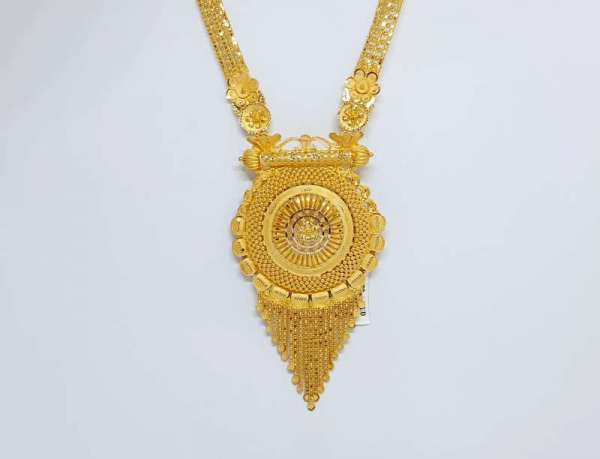Fancy Traditional Wedding Yellow Gold 22kt Necklace