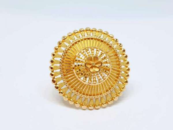 Fancy Floral Special Days Yellow Gold 22kt Rings