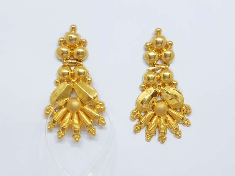 Buy Elegant One Gram Gold White Stone Party Wear Earrings for Girls-sgquangbinhtourist.com.vn