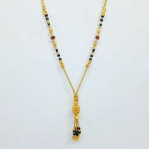Nice Classic Daily Wear Yellow Gold 22kt Mangalsutra