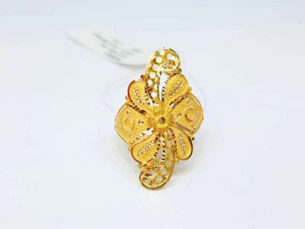 Nice Leaf Gifting Yellow Gold Rings18kt