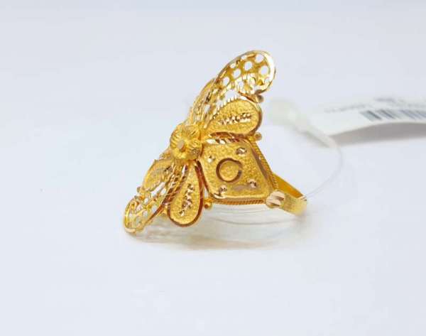 Nice Leaf Gifting Yellow Gold Rings18kt