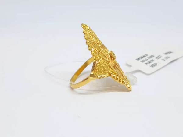 Fancy Solitaire Special Days Yellow Gold Rings 22kt