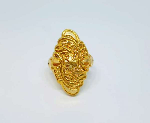 Solid daily wear ring- 22kt gold - JAY BHAVANI JEWELLERS