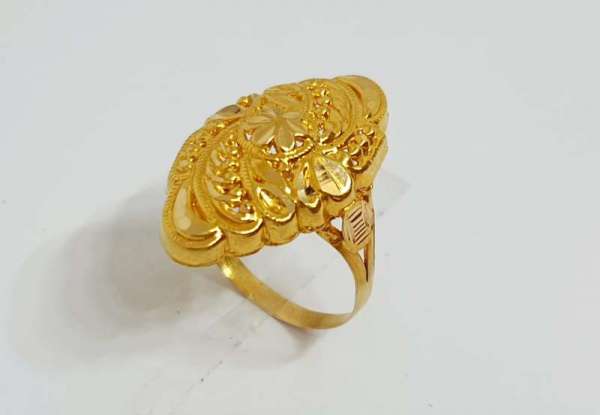 Nice Cities Daily Wear Yellow Gold 22kt Rings