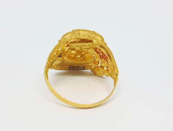 Nice Leaf Gifting Yellow Gold Rings 18kt