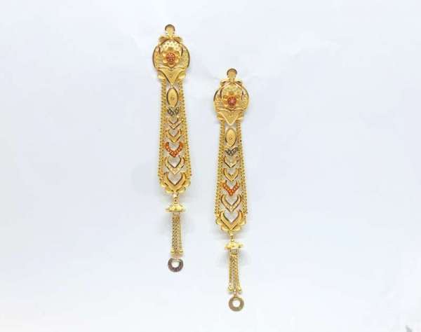 Fancy Essential Engagement Yellow Gold 18kt Earrings