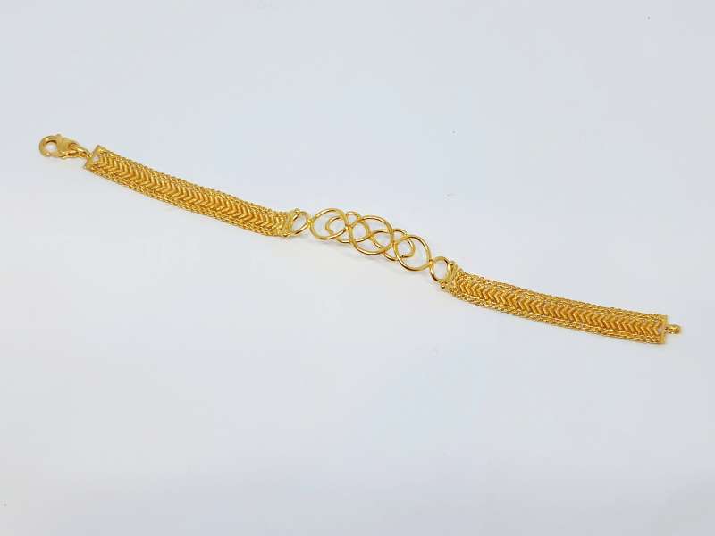 Buy Elegant Leaf Design One Gram Gold Guaranteed Ladies Bracelet Online-sonthuy.vn