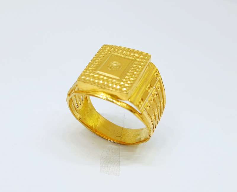 18kt Gold Ring Modern Design For Mens – Welcome to Rani Alankar-saigonsouth.com.vn