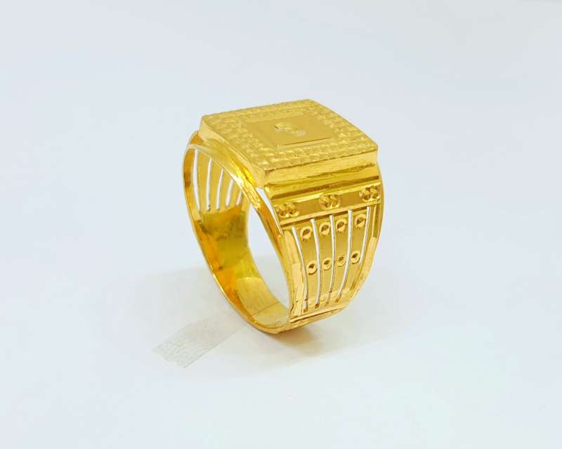 Self Crafted Men Gold Ring-smartinvestplan.com