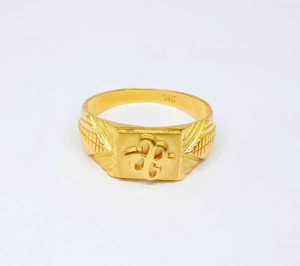 18kt Gold Ring Modern Design For Mens
