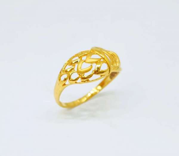 18kt Gold Leaf Design For Womens