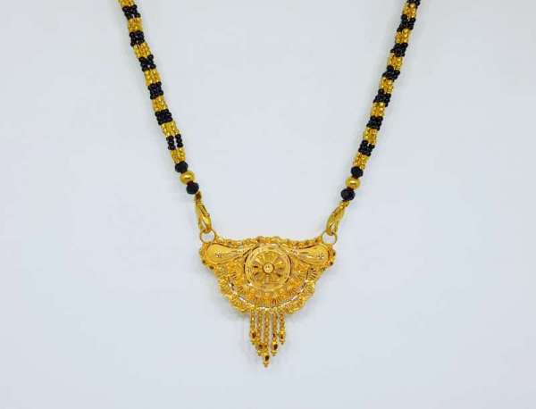 Fancy Religious Gifting Yellow Gold Mangalsutra 22kt