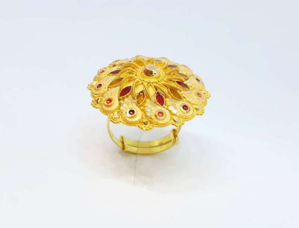 Flowe Gold Rings 22kt For Women,s By Rani Alankar Jewellers