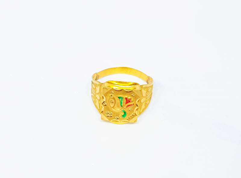 Buy 돌반지 공주 24k Gold Baby Ring 99.9% Pure Gold 1st Year Birthday Ring 3.75  Grams Lucky Pouch Set Online in India - Etsy