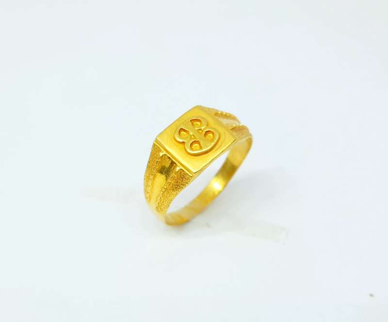 Custom Alphabet A Gold Ring |