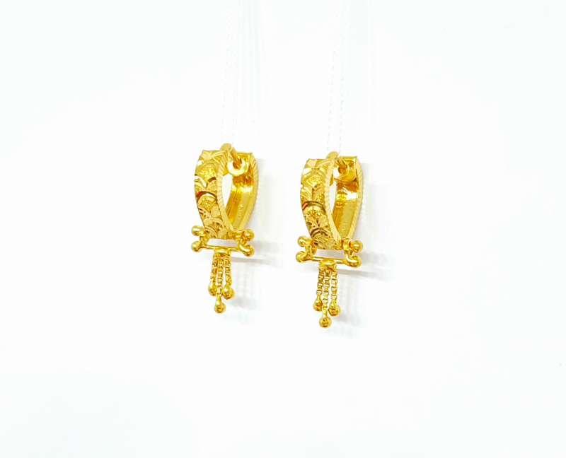Gold earrings for daily wear, light weight gold earrings - YouTube-calidas.vn