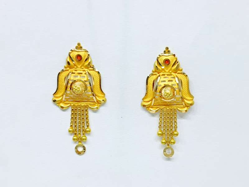 Ansu Gold Earring Online Jewellery Shopping India | Dishis Designer  Jewellery