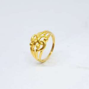 Ladies Plain Gold Ring 22K Purity